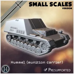 Hummel (auf Geschutzwagen III-IV) (munition carrier version) (small scales version) - Germany Eastern Western Front Normandy Stalingrad Koursk Italy Afrika WWII