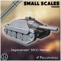 Jagdpanzer 38(t) Hetzer (Sd.Kfz. 138-2) (small scales version) - Germany Eastern Western Front Normandy Italy Berlin Bulge WWII