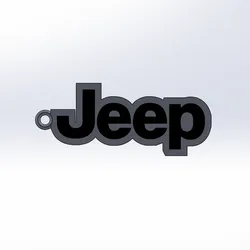 Jeep Logo Keychain – 3D Printable Off-Road Style Accessory