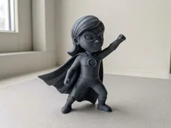 Mini Superhero Girl Figure - Free 3D Print Model