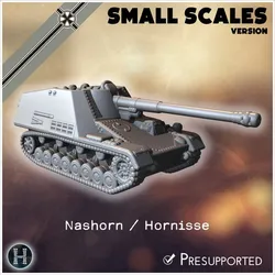 Nashorn / Hornisse panzerjäger armored tank hunter (Sd.Kfz. 164) (small scales version) - Germany Eastern Western Front Normandy Stalingrad Koursk Italy Afrika WWII