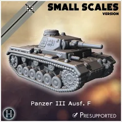 Panzer III Ausf. F (small scales version) - Germany Eastern Western Front France Early Poland Russia WWII