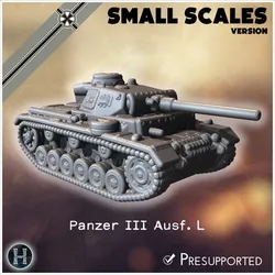 Panzer III Ausf. L (small scales version) - Germany Eastern Western Front Normandy Stalingrad Koursk Italy Afrika WWII