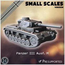 Panzer III Ausf. M (small scales version) - Germany Eastern Western Front Normandy Stalingrad Koursk Italy Afrika WWII