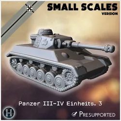 Panzer III-IV Einheitsfahrgestell 3 (prototype) (small scales version) - Germany Eastern Western Front France Early Poland Russia WWII