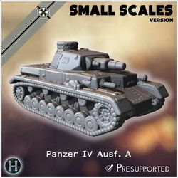 Panzer IV Ausf. A (small scales version) - Germany Eastern Western Front France Early Poland Russia WWII