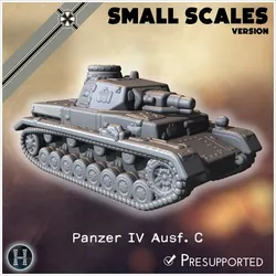 Panzer IV Ausf. C (small scales version) - Germany Eastern Western Front France Early Poland Russia WWII