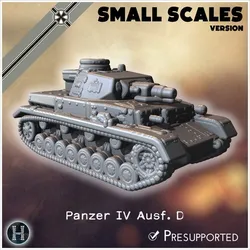 Panzer IV Ausf. D (small scales version) - Germany Eastern Western Front France Early Poland Russia WWII