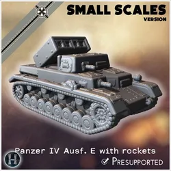 Panzer IV Ausf. E with rockets Raketenwerfer ahf Fahrgestell (small scales version) - Germany Eastern Western Front France Early Poland Russia WWII