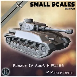 Panzer IV Ausf. H Krupp Entwurf W1466 (prototype) (small scales version) - Germany Eastern Western Front Normandy Stalingrad Koursk Italy Afrika WWII