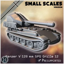 Panzer V 128 mm SPG Grille 12 (K) (small scales version) - Germany Eastern Western Front Normandy Italy Berlin Bulge WWII