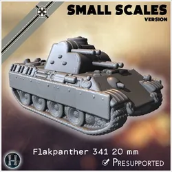 Panzer V Flakpanther 341 mit 20 mm (small scales version) - Germany Eastern Western Front Normandy Italy Berlin Bulge WWII