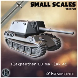 Panzer V Flakpanther 88 mm Flak 41 (small scales version) - Germany Eastern Western Front Normandy Italy Berlin Bulge WWII
