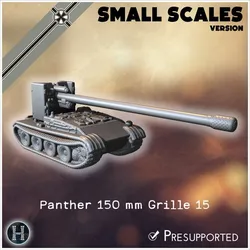 Panzer V Panther 150 mm sFH 43 Grille 15 (small scales version) - Germany Eastern Western Front Normandy Italy Berlin Bulge WWII
