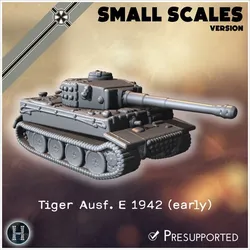 Panzer VI Tiger Ausf. E 1942 (early) (small scales version) - Germany Eastern Western Front Normandy Stalingrad Koursk Italy Afrika WWII