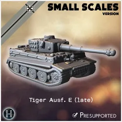 Panzer VI Tiger Ausf. E 1944 (late) (small scales version) - Germany Eastern Western Front Normandy Italy Berlin Bulge WWII