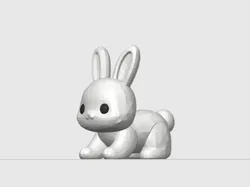 Simple bunny - Free 3D Print Model