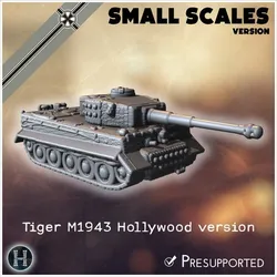 Tiger M1943 Hollywood version Kelly's Hereos (with T-34 tracks) (small scales version) - Germany Eastern Western Front Normandy Stalingrad Koursk Italy Afrika WWII