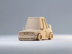 Tooned BMW M3 1986 Kit Card - Free 3D Print Model