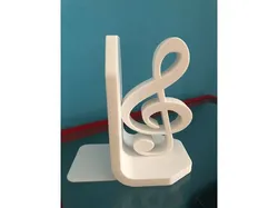 Treble and Bass Clef Bookend