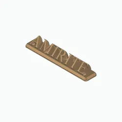 AMIRITE 3D Nametag