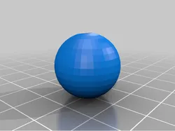 ball with big hole and smaller hole