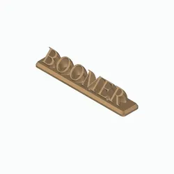 BOOMER 3D Nametag