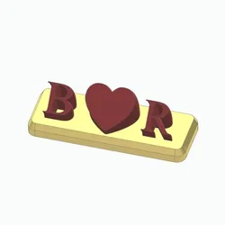 B♥R Lovely Table Tag