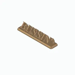 BUSSIN' 3D Nametag