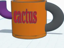 cactus watering can pot - Free 3D Print Model