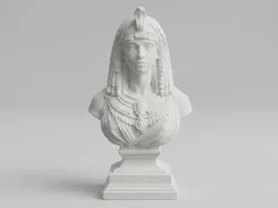 Cleopatra Bust – Ancient Egyptian Style Sculpture - Free 3D Print Model