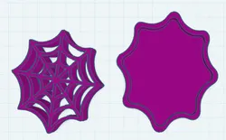Cobweb cookie cutter