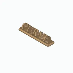 CURVE 3D Nametag
