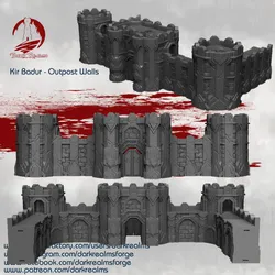 Dark Realms Dwarves - Kir Badur Outpost Walls