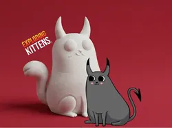 Devil Cat – Exploding Kittens - Free 3D Print Model