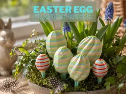 Easter Egg Plant Decoration - Free 3D Print Model