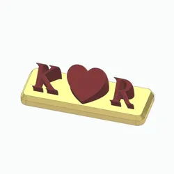 K♥R Lovely Table Tag