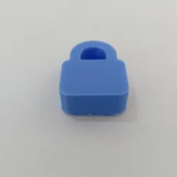 Lock Symbol Meeple Silhouette – 3D Printable Game Token