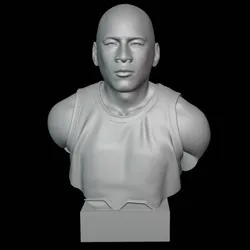 Michael Jordan Bust – Realistic 3D Printable Model