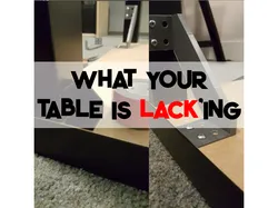 Parametric 90 Degree Bracket - Lack Table Strengthener