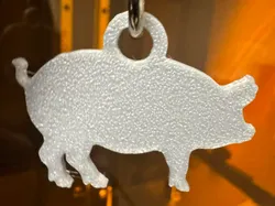 Pig Cute Keychain  - Free 3D Print Model