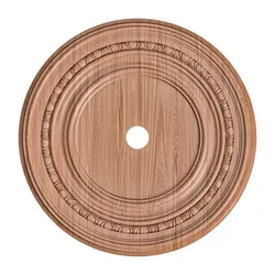 Rosette No. 174 - Classic Bead Trim Round STL Model for Ceiling or Light Base