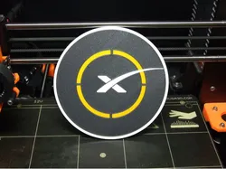 SpaceX landing pad (single&multi-material)