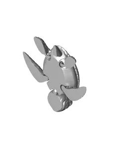Swimmy Sea Turtle - Fidget Sea Turtle - Articulated Ludo 3D Printed Flexy Mini Animal Fidget
