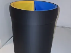 Waste bin with 2 separate inserts - Free 3D Print Model
