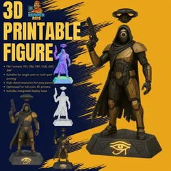 Watcher Awakens – 3D Printable Cosmic Mystic Warrior Figure