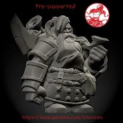 Windbeard pipe smoking dwarf