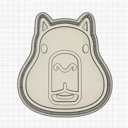 Capibara Head Cookie Cutter