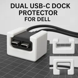 Dual USB-C Dock Protector for Dell Precision 7780