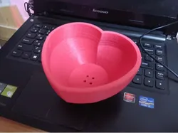 Flowerpots in the form of a heart
